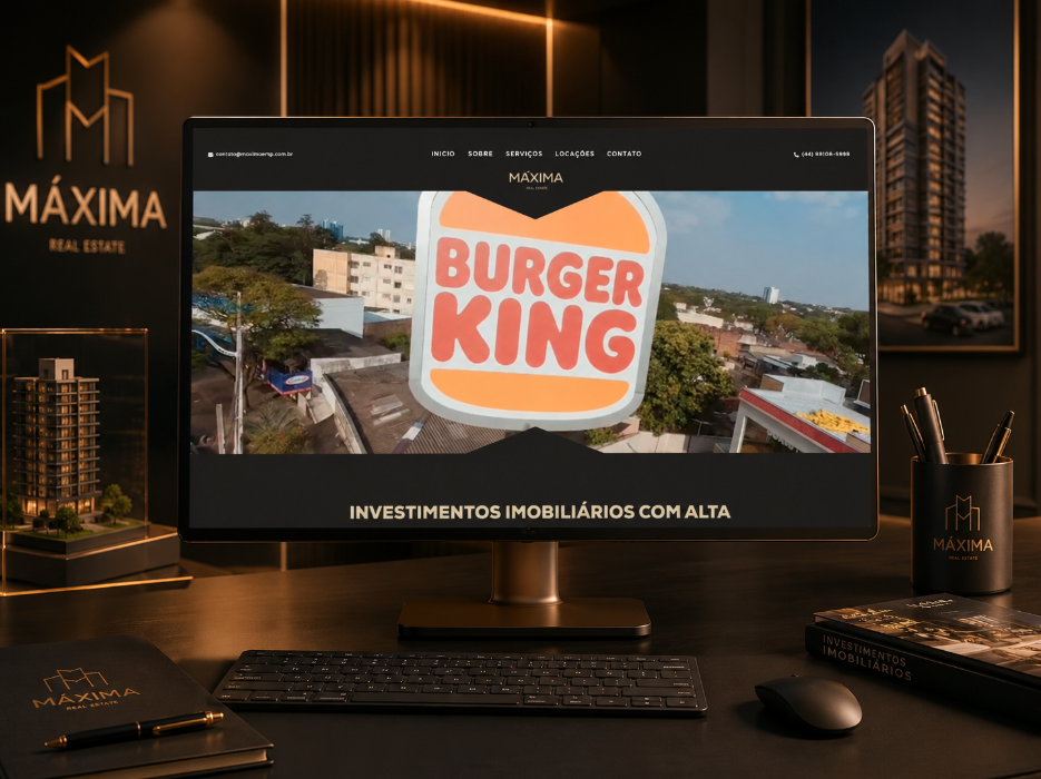 Site institucional para imobiliária
